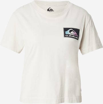 T-Shirt QUIKSILVER en beige : devant