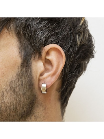 Boucles d'oreilles Zeeme en blanc : devant