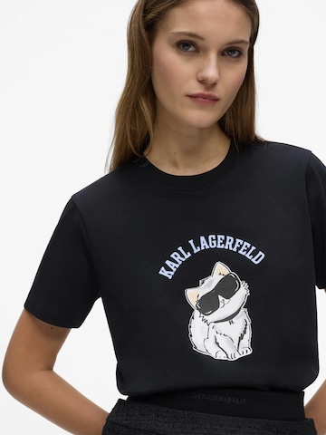 Karl Lagerfeld Tričko 'Ikon Choupette' - Čierna