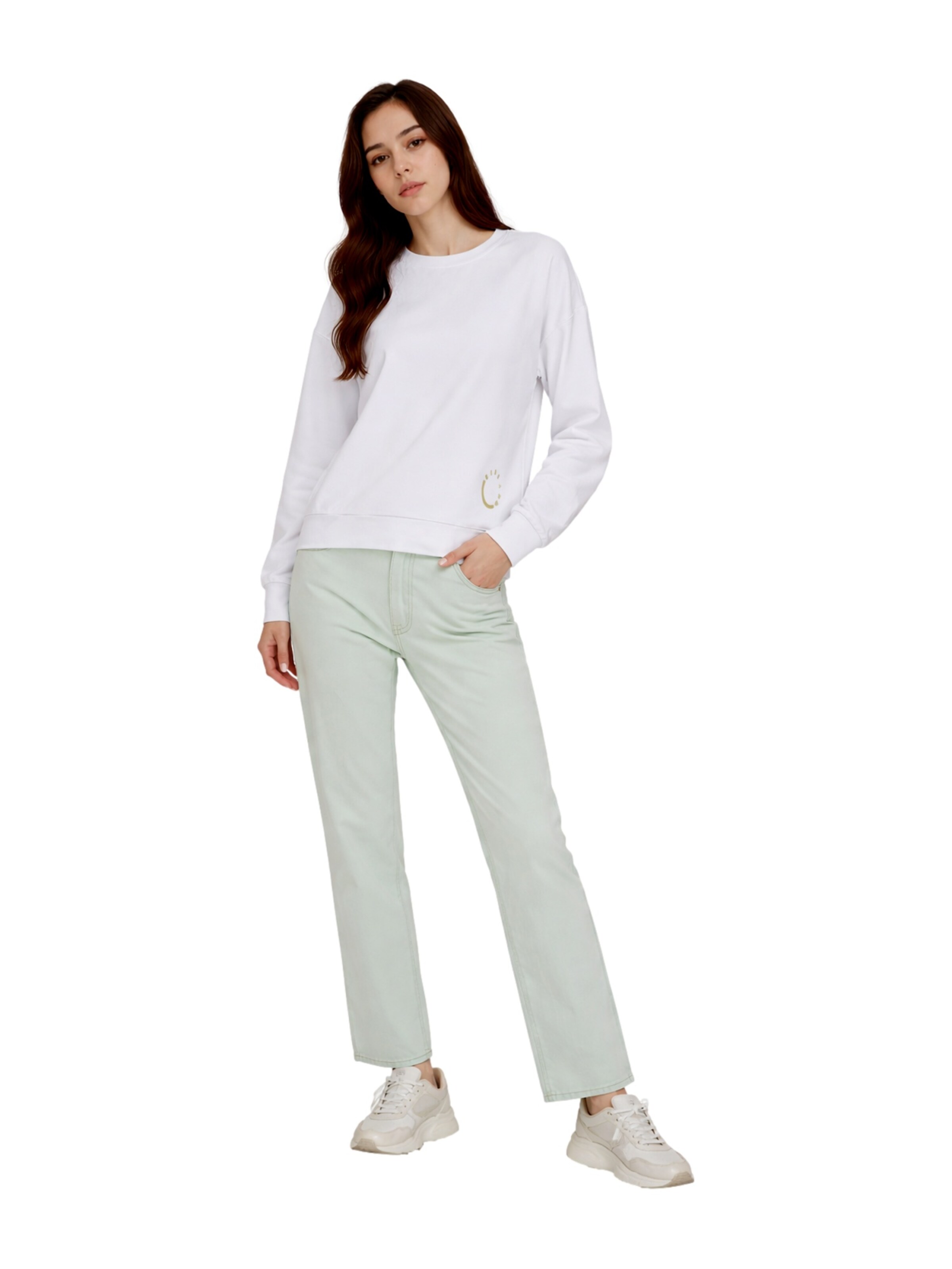 Elbsand Sweatshirt 'Ritva' in Wit