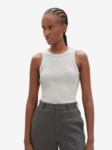 TOM TAILOR DENIM Top in Grey: front