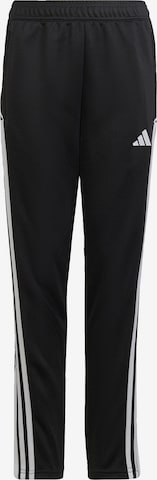 ADIDAS PERFORMANCE Workout Pants 'Tiro 23 League Training Bottoms' in Black: front