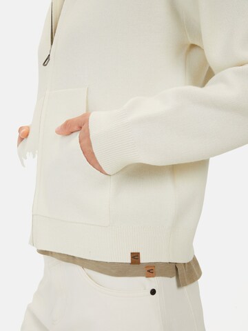 CAMEL ACTIVE Strickjacke mit Kapuze in Beige