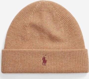 Bonnet Polo Ralph Lauren en marron : devant