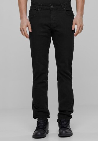 2Y Premium Slimfit Jeans in Schwarz