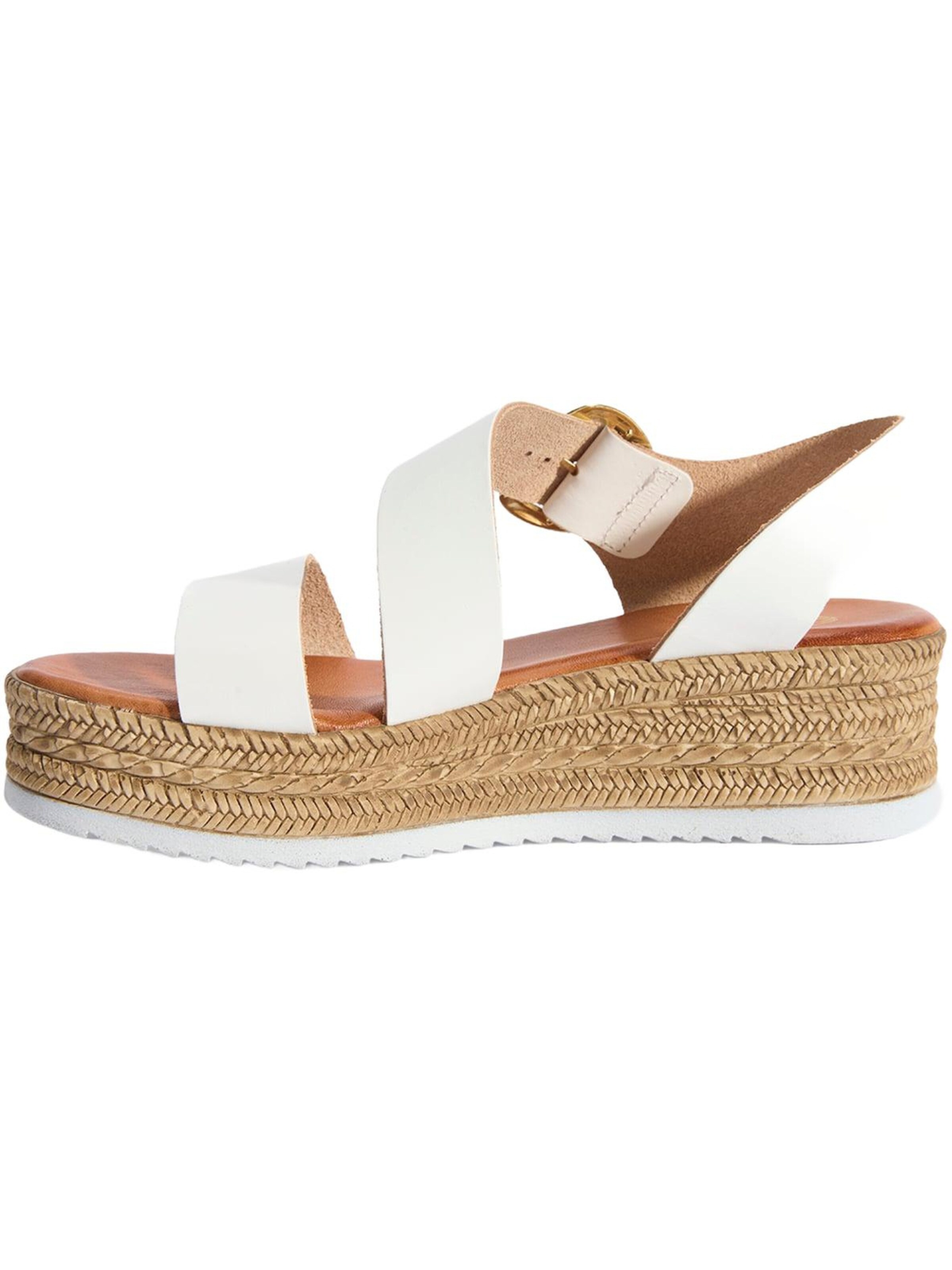 Desa Sandals 'Keilsandalen' in White