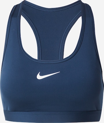 NIKESportski grudnjak 'Swoosh' - plava boja: prednji dio
