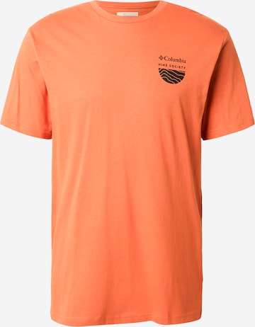 COLUMBIA Funktionsskjorte 'Hike Society™' i orange: forside