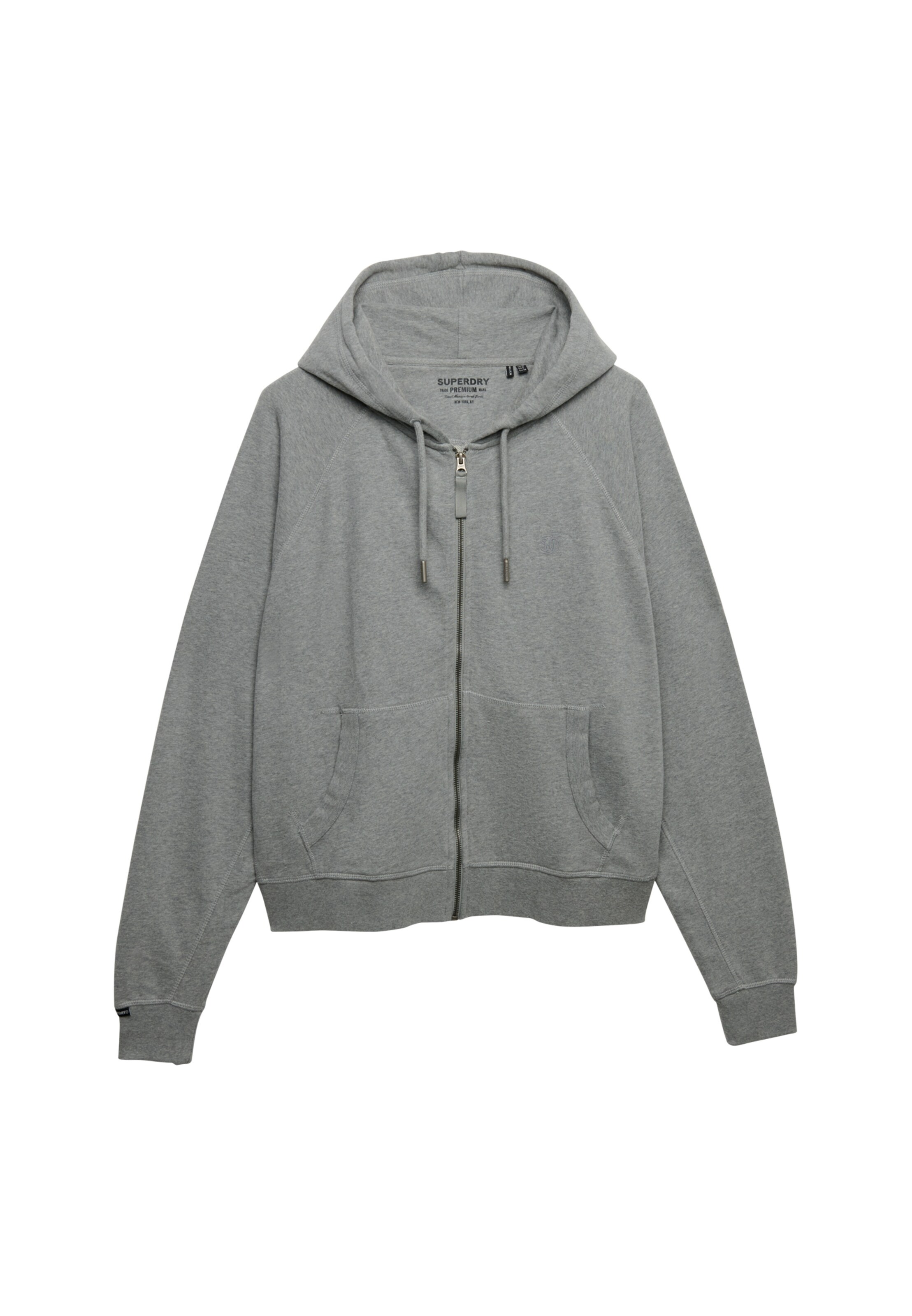 Superdry & Co Sweatvest in Grijs: voorkant