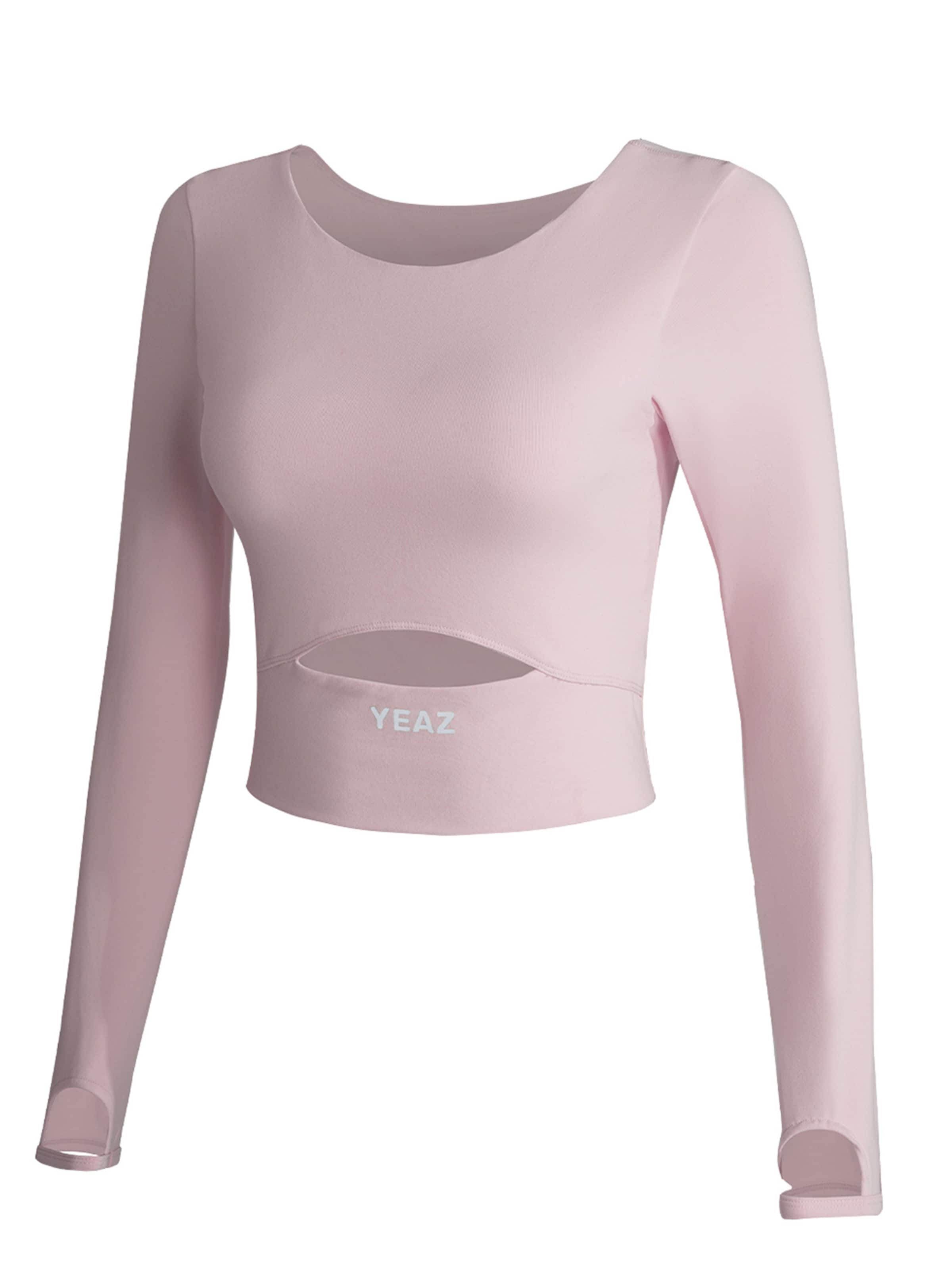 YEAZ Λειτουργικό μπλουζάκι 'Relevation' σε ροζ: μπροστά