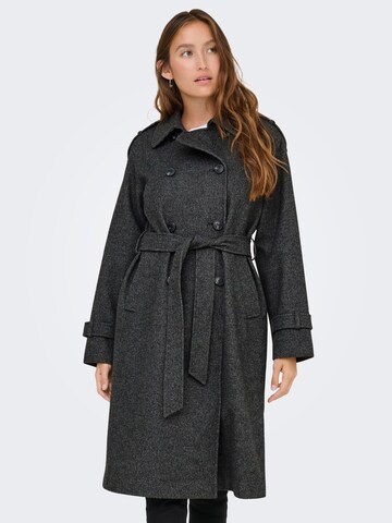 Manteau mi-saison 'ONLAsta' ONLY en gris : devant