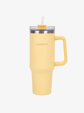 Flamingueo Drinking Bottle 'Thermos Bottle' in Yellow: front