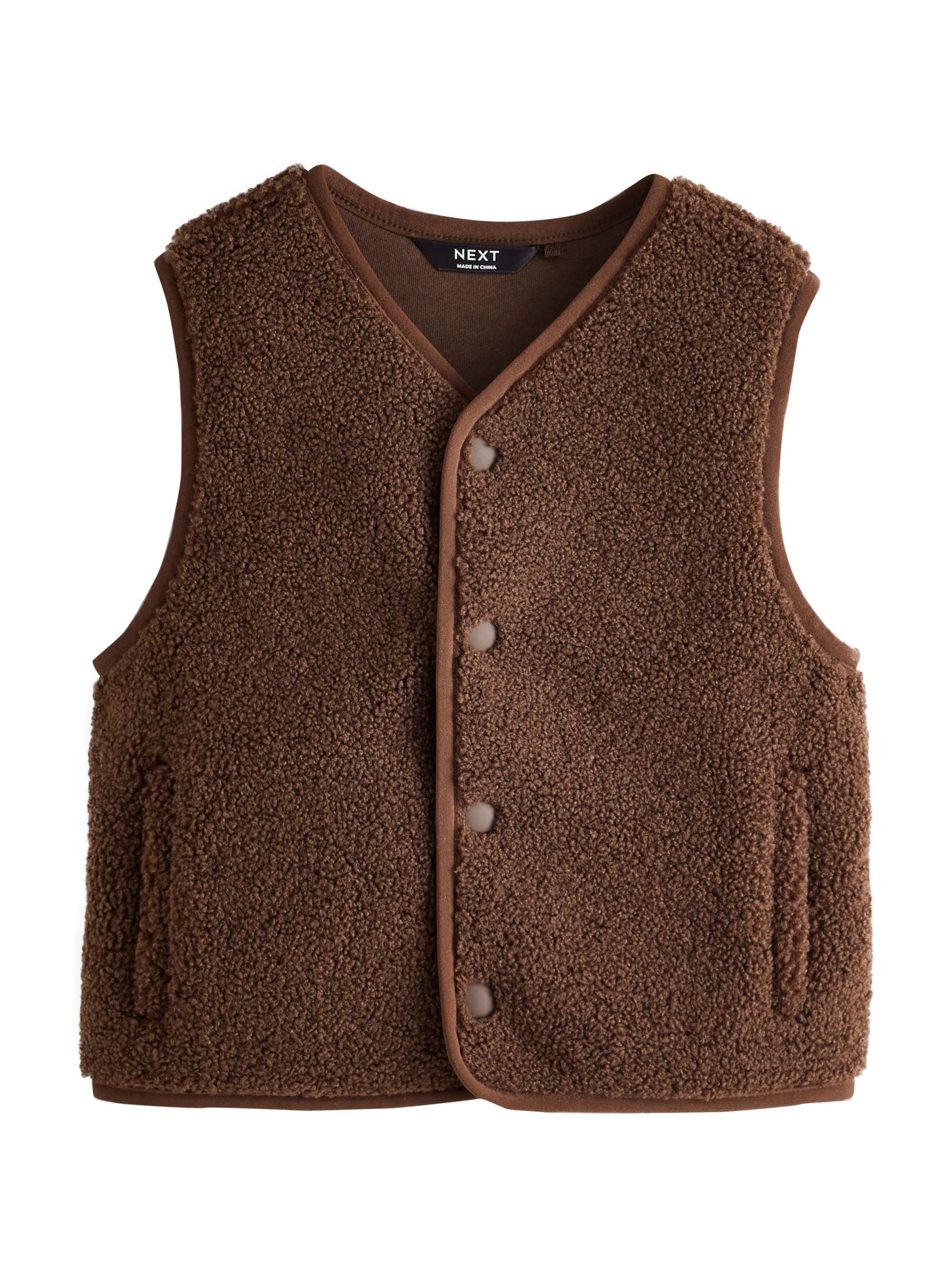 Next Vest in Brown: front