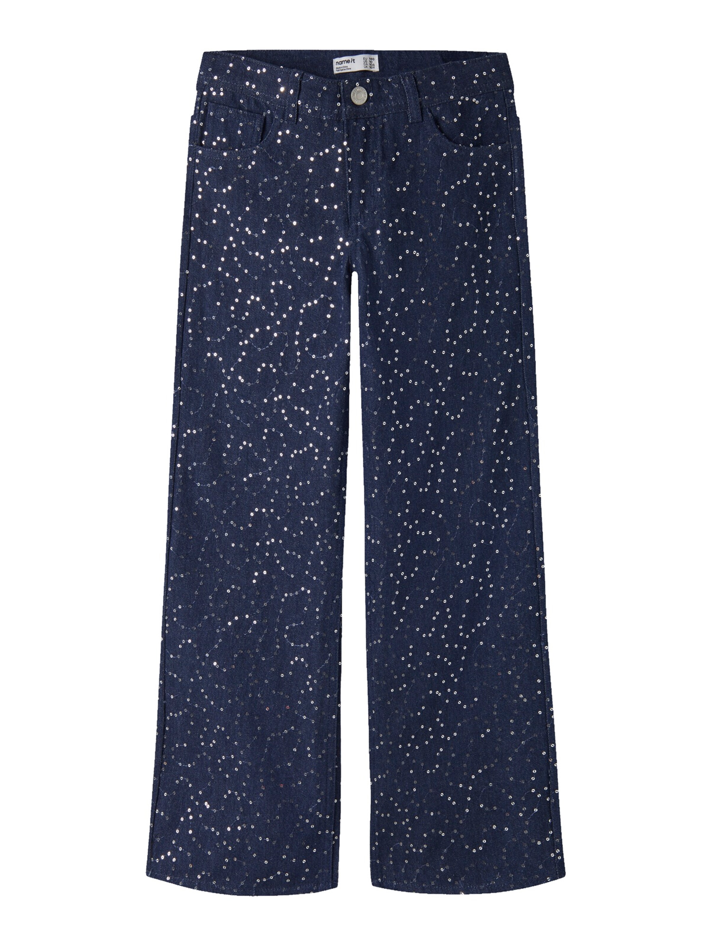 NAME IT Wide Leg Jeans 'NKFROSE' in Blau: Vorderseite