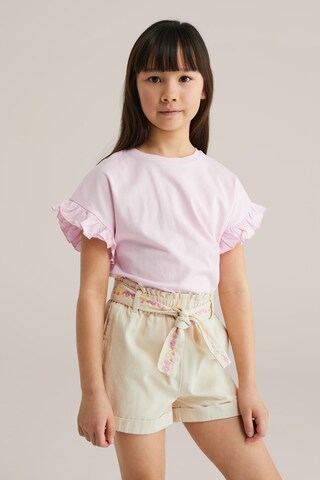 WE Fashion Футболка в Ярко-розовый: спереди