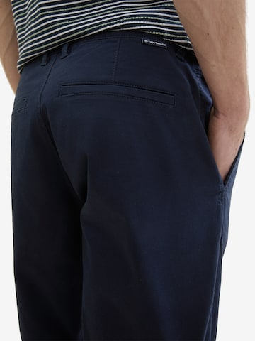 Regular Pantalon chino TOM TAILOR en bleu