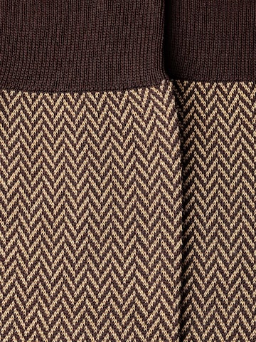 Hackett London Socken ' HERRINGBONE ' in Braun