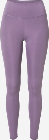 NIKE Workout Pants in Purple: front