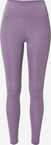 NIKE Workout Pants in Purple: front