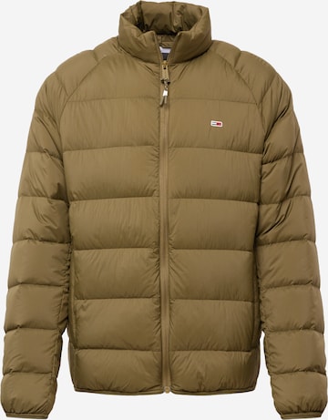 Tommy Jeans Winter Jacket 'ESSENTIAL' in Green: front