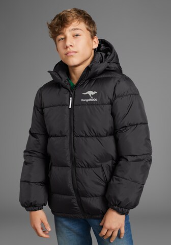 KangaROOS Winter Jacket in Black: front
