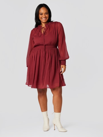 Guido Maria Kretschmer Curvy - Vestido 'Christiana' em vermelho: frente