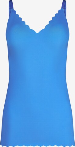 Skiny Shaping Top in Blue: front