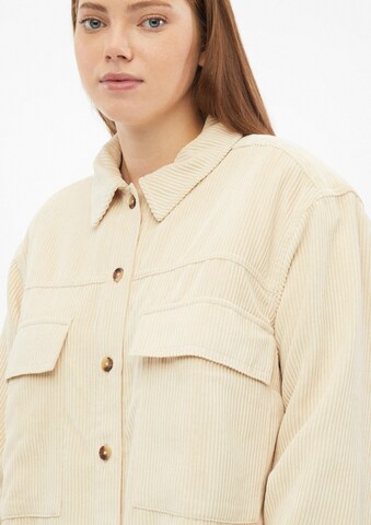 QS Blouse in Beige: voorkant