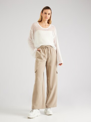 MSCH COPENHAGEN Wide Leg Hose 'Barbine' in Beige