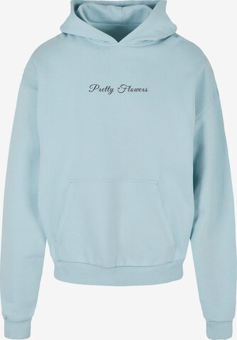 Merchcode Sweatshirt 'Pretty Flowers' in Blue: front