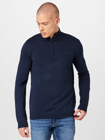 !Solid Sweater 'Denley' in Blue: front