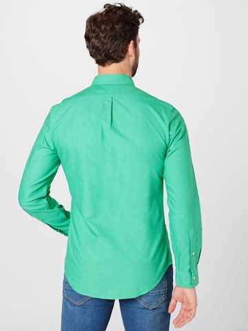 Coupe slim Chemise Polo Ralph Lauren en vert