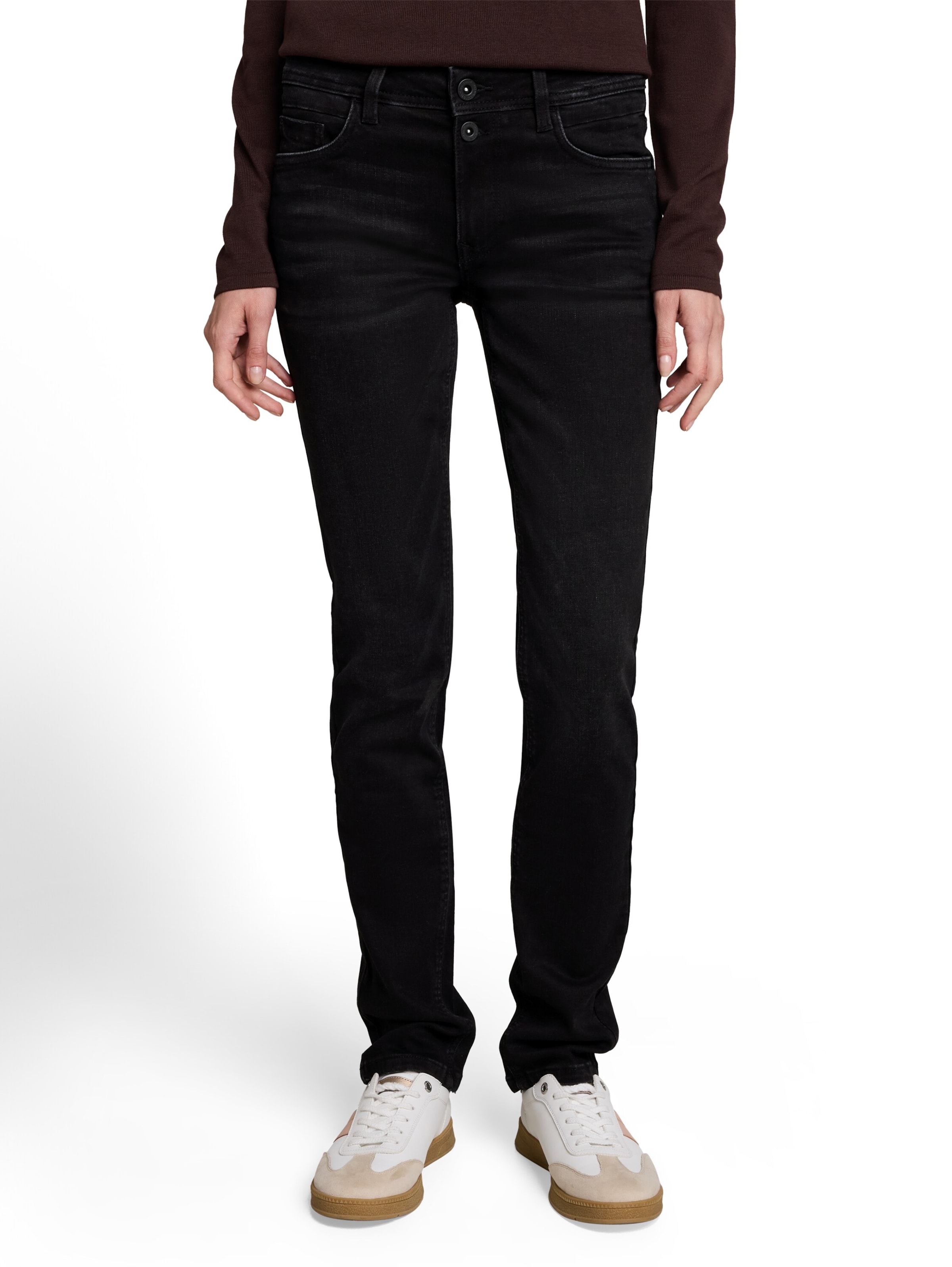 Regular Jeans de la TOM TAILOR pe negru: față