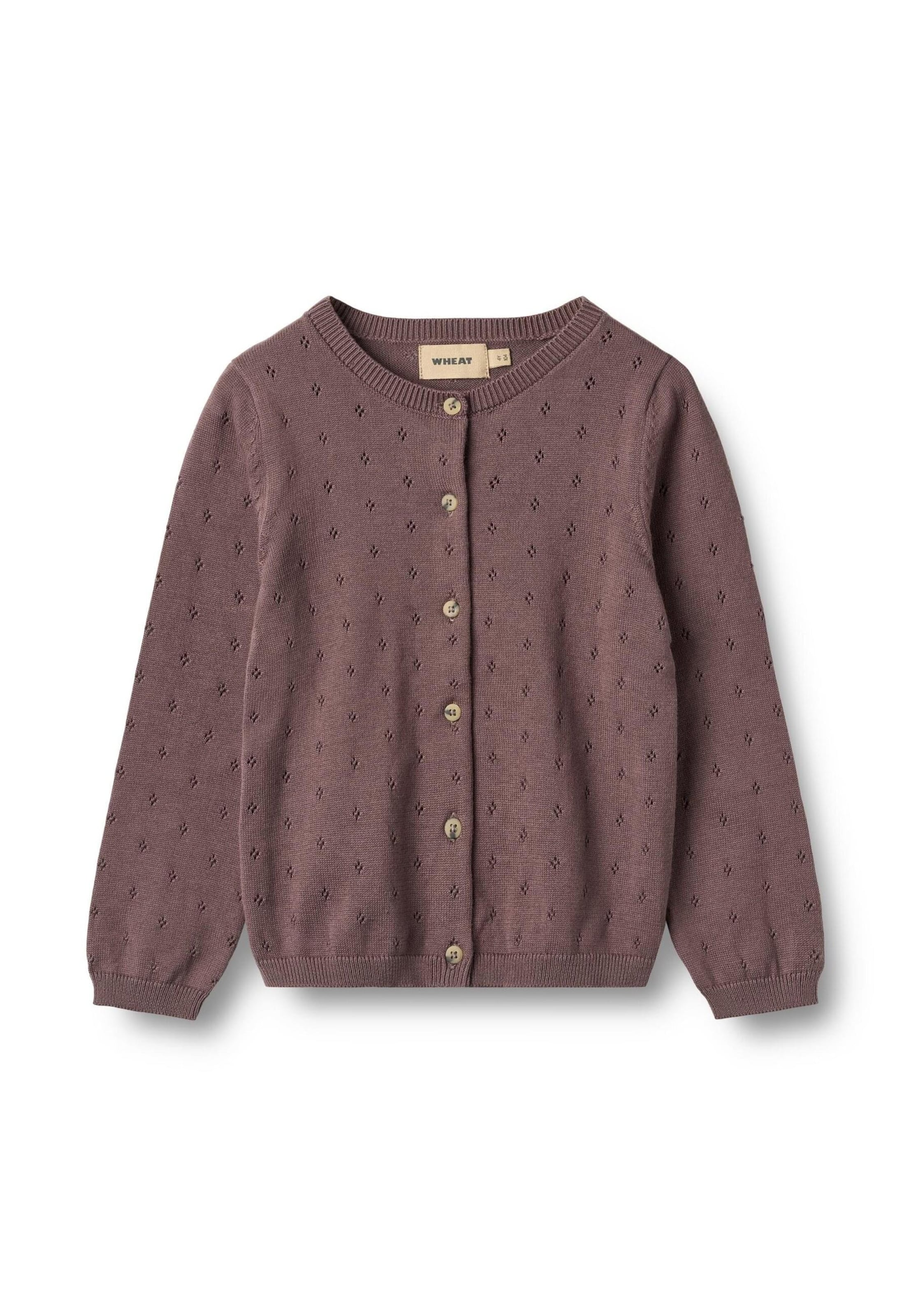 WHEAT Kardigan 'Maia' – fialová: přední strana