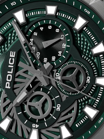 Montre à affichage analogique POLICE en vert