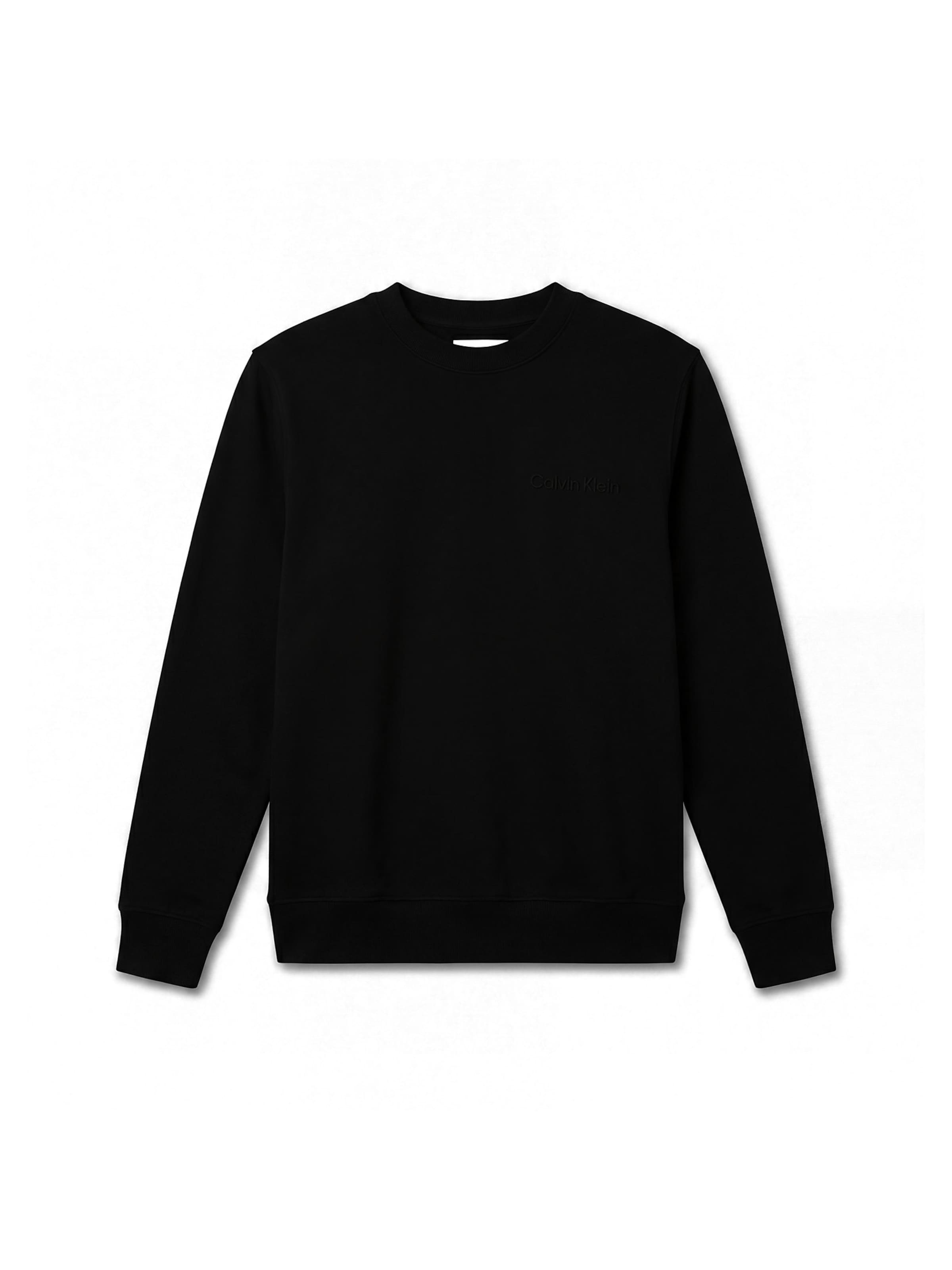 Sweat-shirt Calvin Klein en noir : devant