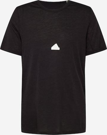 ADIDAS SPORTSWEAR Performance shirt 'New Fit' in Black: front