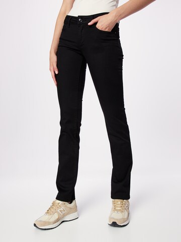 Coupe slim Jean 'Wonder' Salsa Jeans en noir : devant