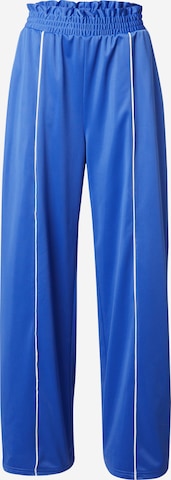 Monki Wide leg Trousers in Blue: front