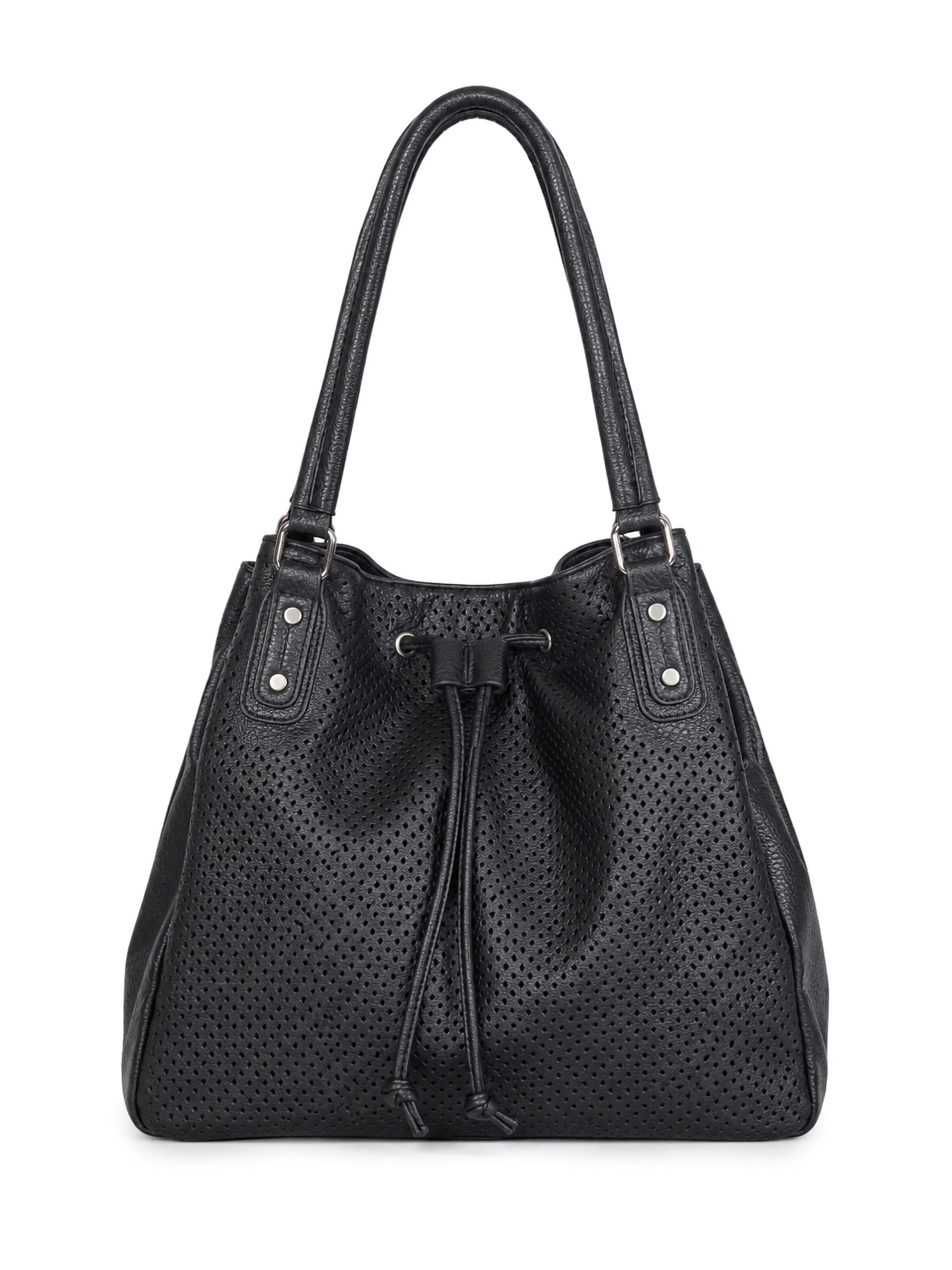 COLLEZIONE ALESSANDRO Shoulder Bag 'Sorrento' in Black: front