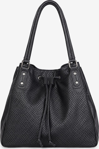 COLLEZIONE ALESSANDRO Shoulder Bag 'Sorrento' in Black: front