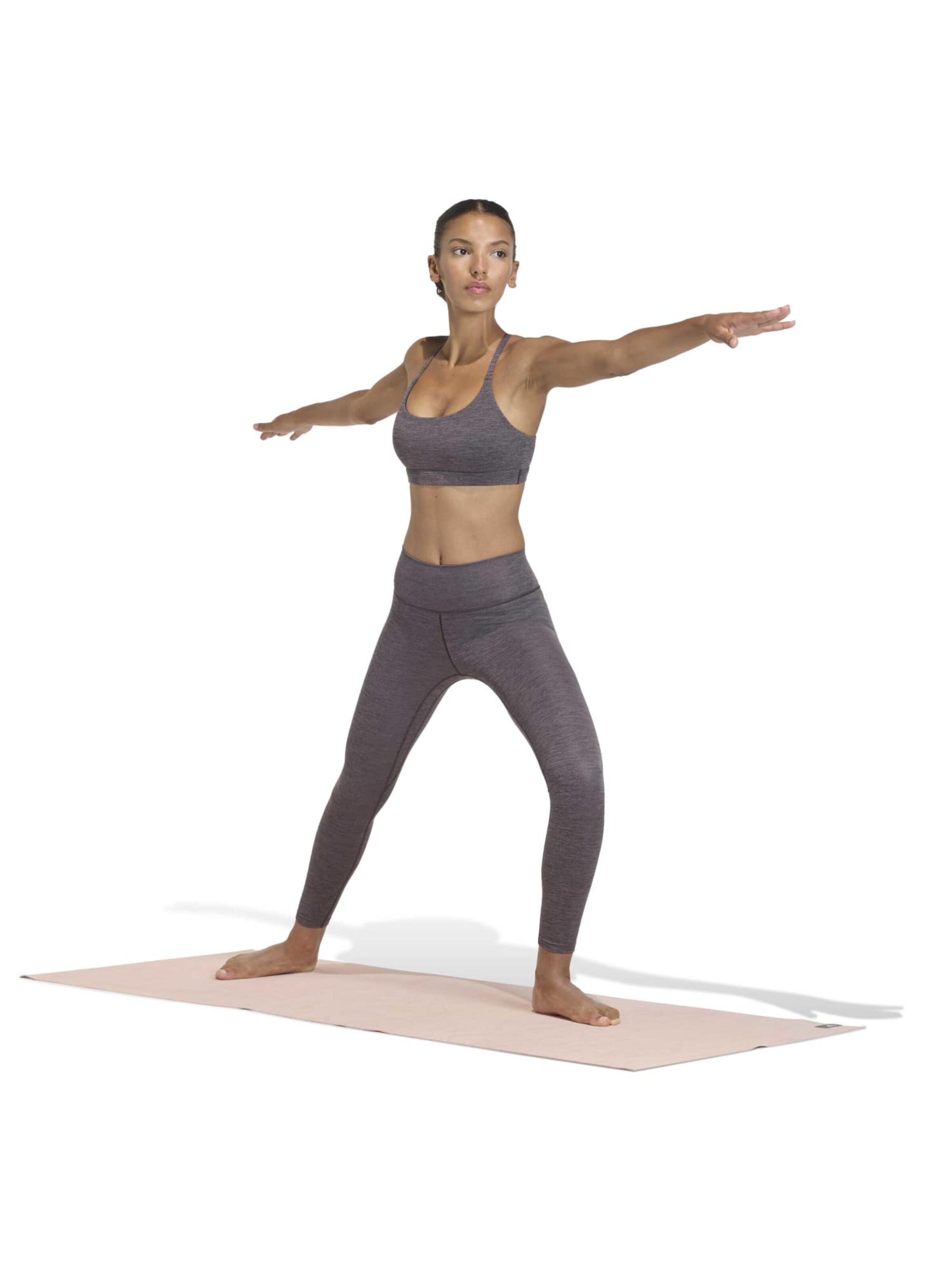 ADIDAS PERFORMANCE Skinny Sports trousers 'All Me' in Brown: front