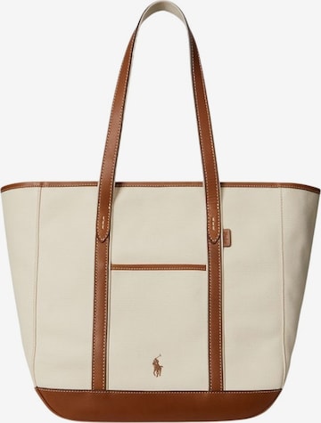 Cabas Ralph Lauren en beige : devant