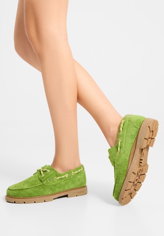 WODEN Veterschoen 'Johanne' in Groen