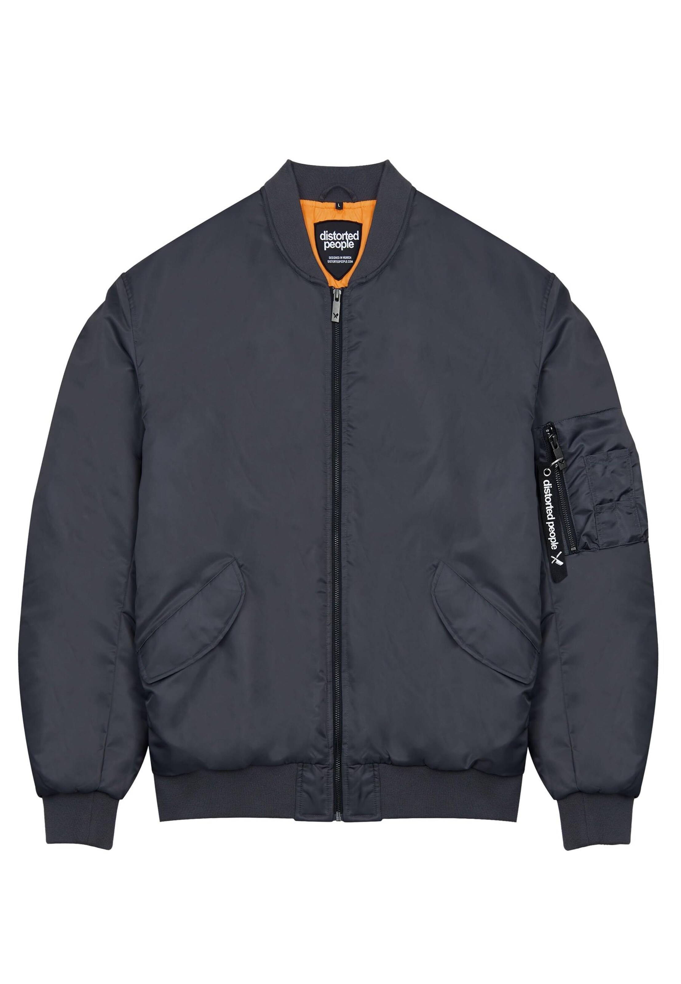 Distorted People Tussenjas 'Modern' in Grijs: voorkant