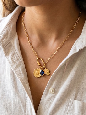 Divasya Necklace 'Hamsa - Golden Protection' in Gold: front