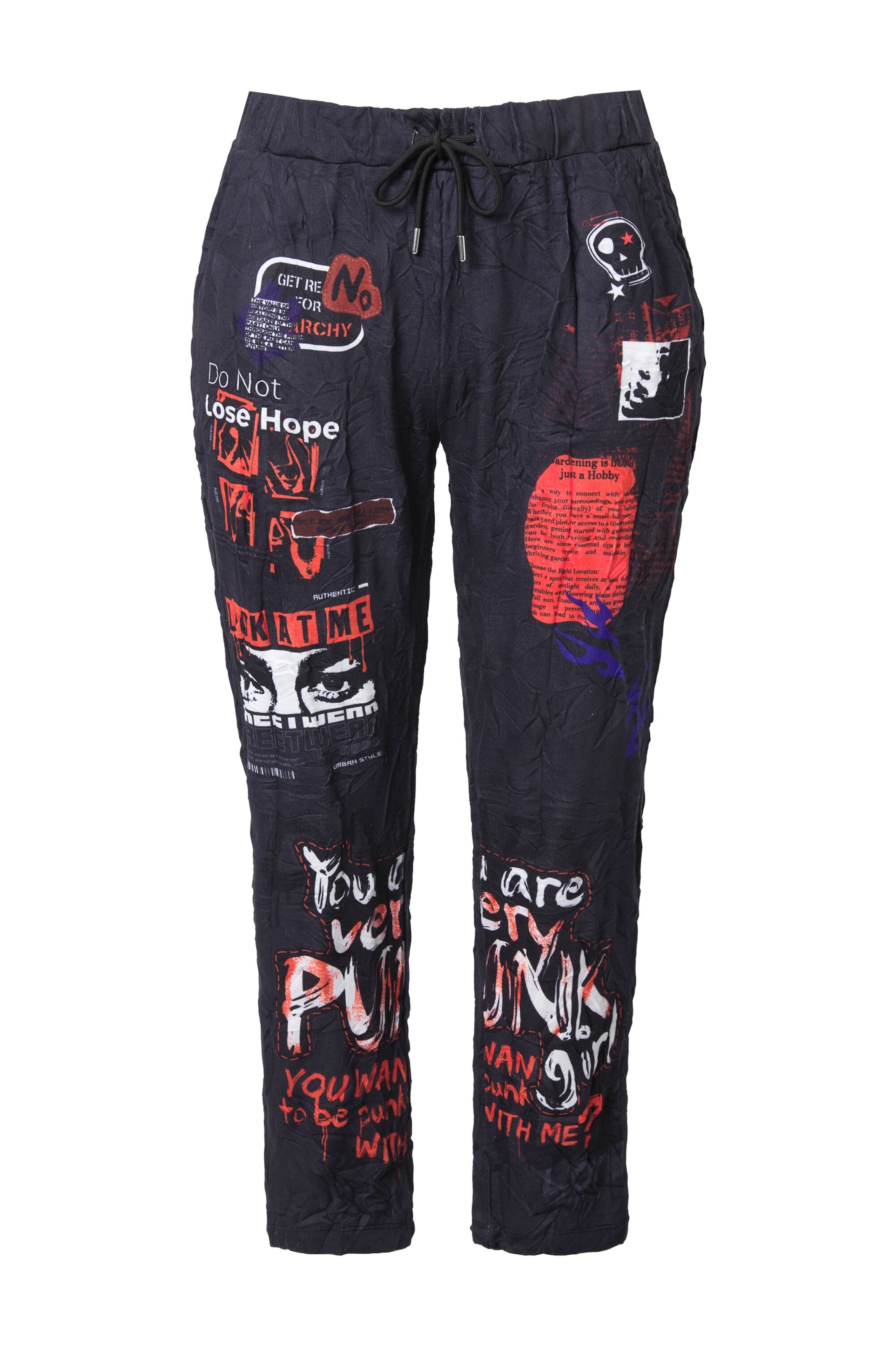 Angel of Style Loosefit Hose in Schwarz: Vorderseite