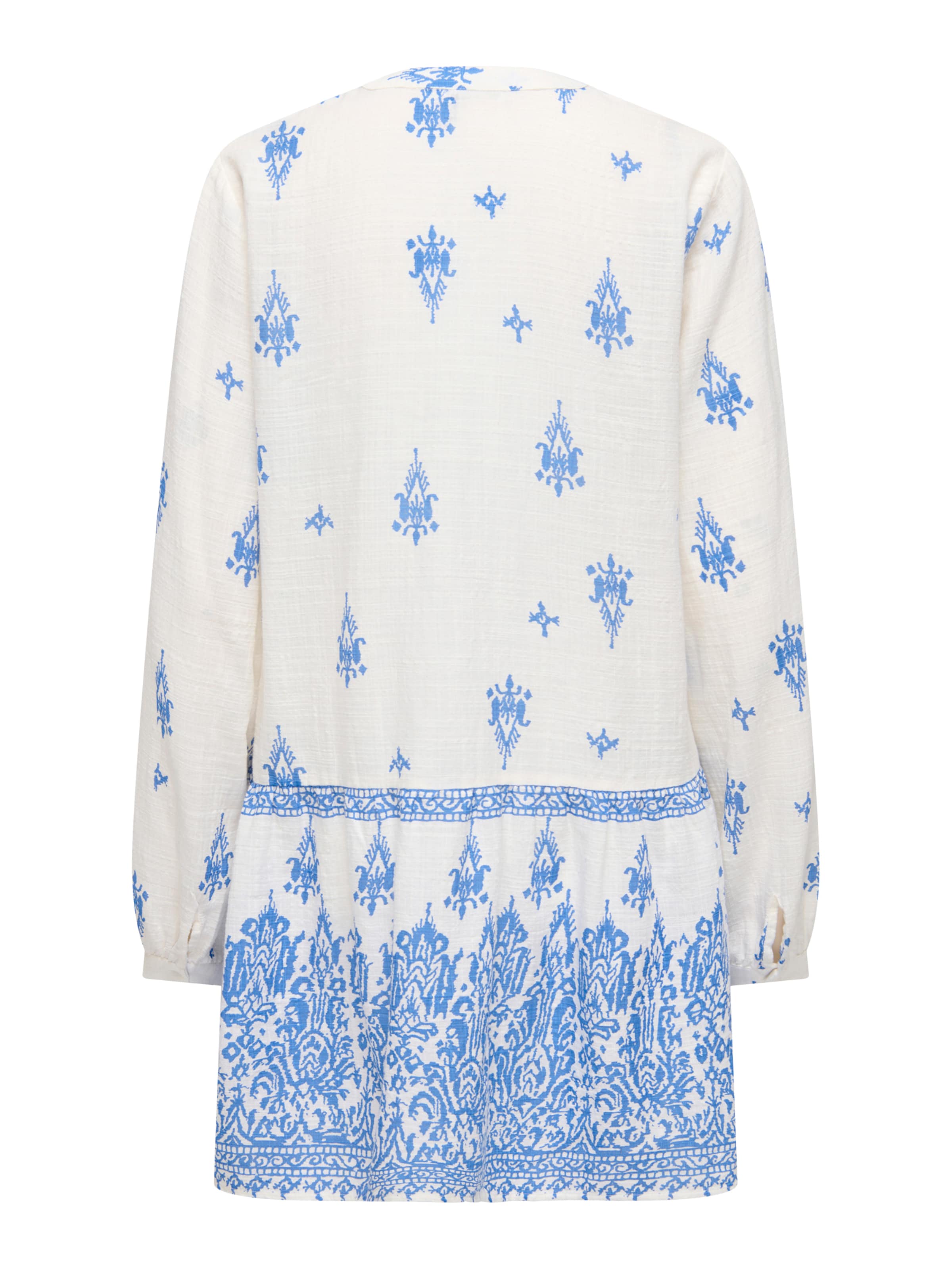 ONLY Dress 'ONLALMA L/S SHORT DRESS WVN NOO' in White