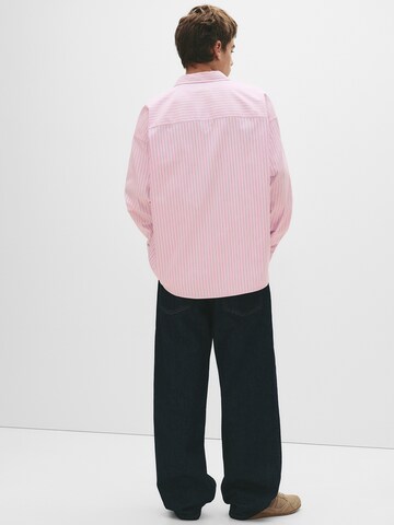 Comfort Fit Cămașă 'Camisa' de la Pull&Bear pe roz