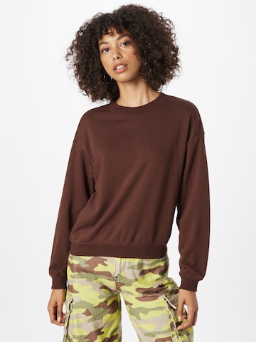 Monki Sweatshirt in Brown: front